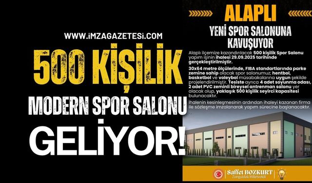 Alaplı’ya 500 Kişilik Modern Spor Salonu Geliyor!