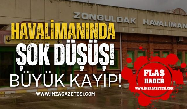 Zonguldak Havalimanı'nda Şok Düşüş! Büyük Kayıp!