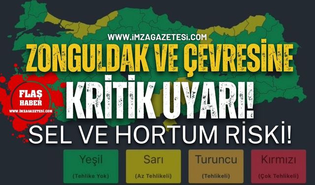 Meteorolojiden Zonguldak ve Çevresine Kritik Uyarı! Sel, Hortum Riski!
