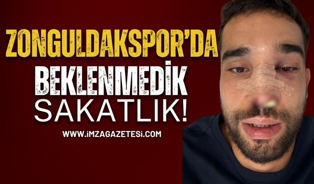 Zonguldakspor’da beklenmedik sakatlık