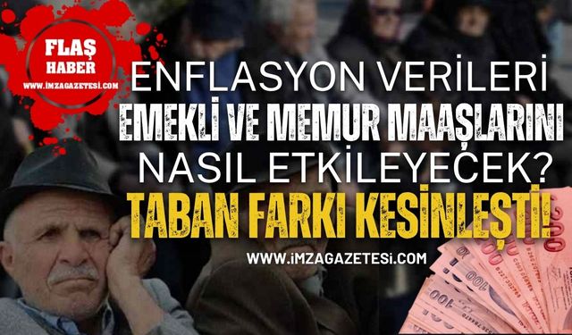 Enflasyon Verileri Emekli Ve Memur Maaşlarını Nasıl Etkileyecek? Taban Farkı Kesinleşti!