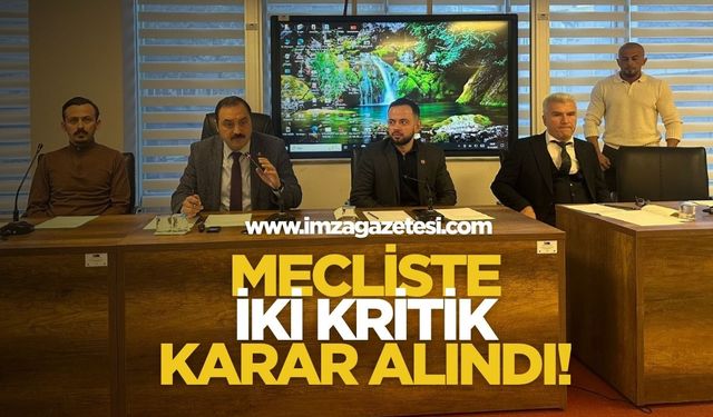 Kozlu Belediye Meclisi'nde İki Kritik Karar Alındı!
