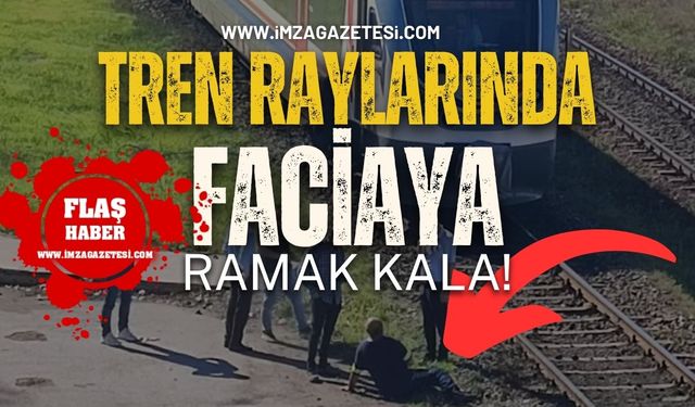 Zonguldak'ta Tren Raylarında Faciaya Ramak Kala!