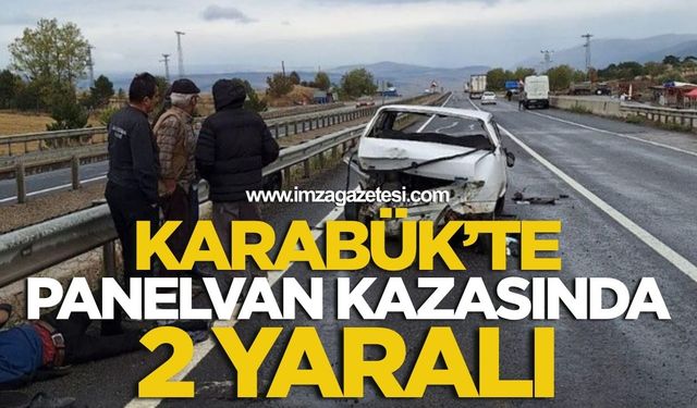 Karabük'te Panelvan Kazasında 2 Yaralı