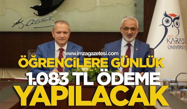 Öğrencilere Günlük 1.083 TL Ödeme Yapılacak!