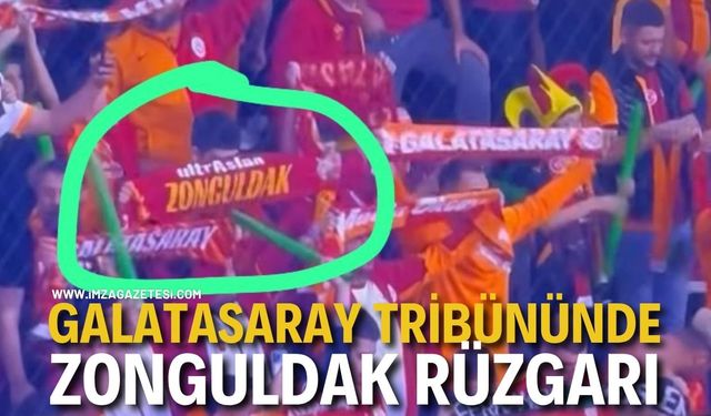 TRİBÜNDE ZONGULAK RÜZGÂRI: GALATASARAY MAÇINDA DİKKAT ÇEKEN DETAY