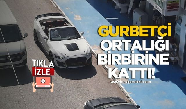 Üstü Açık Lüks Spor Aracını Terste Bırakan Gurbetçi Çıldırttı!