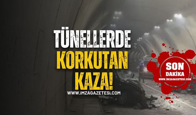 Zonguldak-Kozlu Yolunda Tünellerde Kaza!