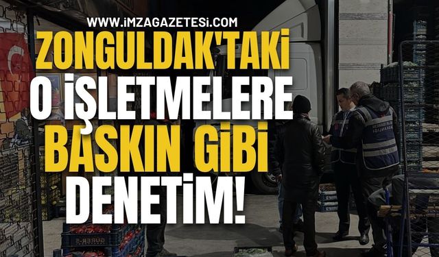 Zonguldak'taki O işletmelere Sabaha Karşı Baskın Gibi Denetim!