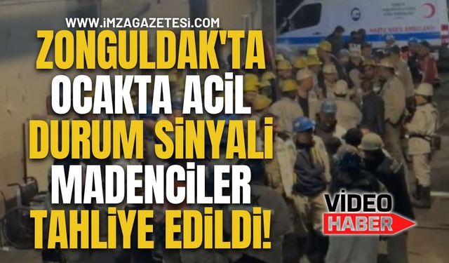 Zonguldak'ta Ocakta Acil Durum Sinyali! Madenciler Tahliye Edildi