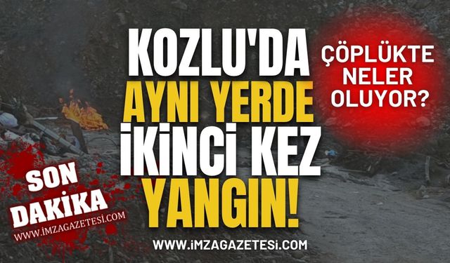 Kozlu'da Aynı Yerde İkinci Kez Yangın! Çöplükte Neler Oluyor?
