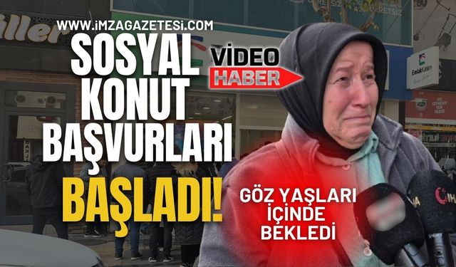 Sosyal Konut Başvuruları Başladı! Göz Yaşları İçinde Bekledi...