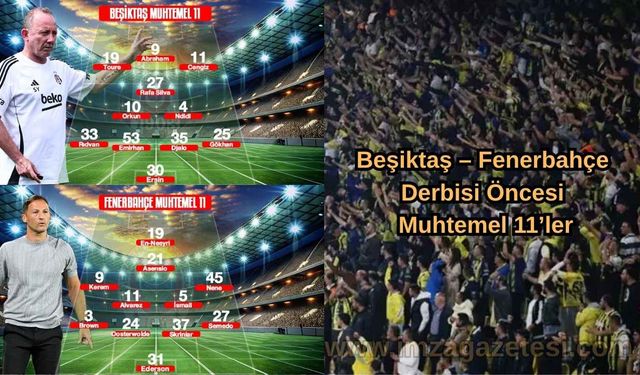 Beşiktaş – Fenerbahçe Derbisi Öncesi Muhtemel 11’ler ve Galibiyet Hedefleri