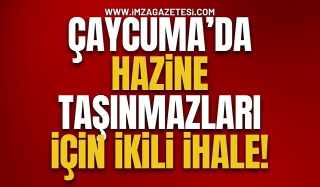 Çaycuma’da Hazine Taşınmazları İçin İkili İhale! 9 Parsel Satılık ve Kiralık!