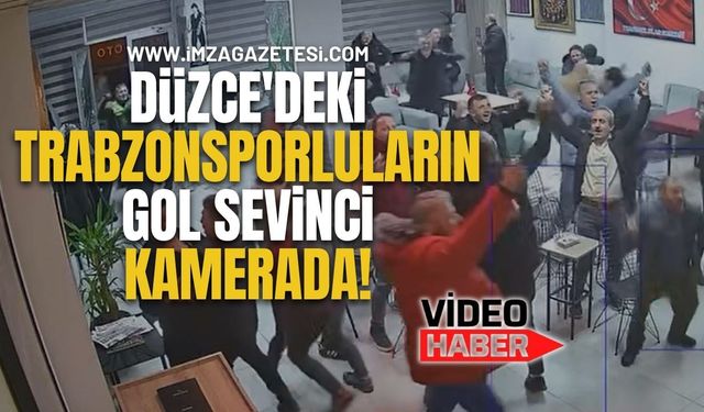 Düzce'deki Trabzonsporluların Gol Sevinci Kamerada!