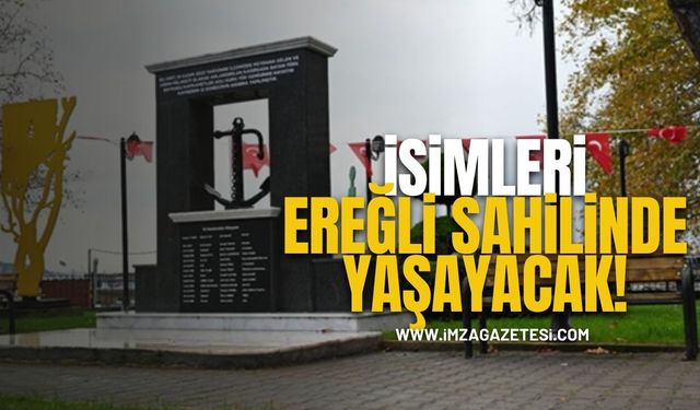 Kafkametler Gemisi Mürettebatının İsimleri Ereğli Sahilinde Yaşayacak...