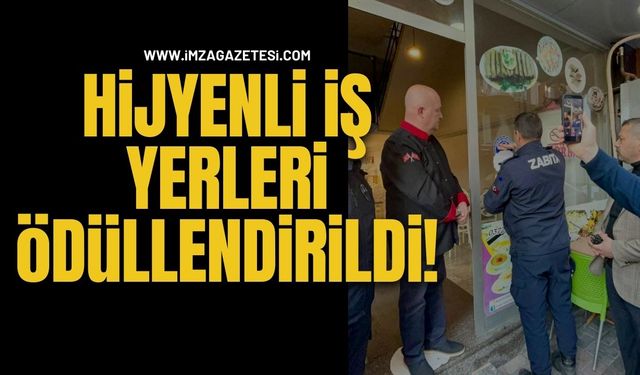 Hijyenli İş Yerleri Ödüllendirildi…!
