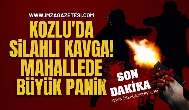 Kozlu'da Silahlı Kavga! Mahallede Büyük Panik!