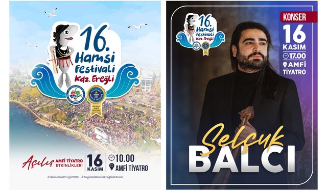 EREĞLİ 16. HAMSİ FESTİVALİ, 16 KASIM’DA YAPILACAK!