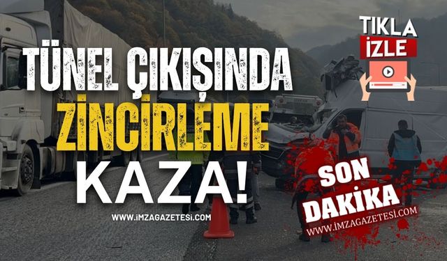 Tünel Çıkışında Zincirleme Kaza!