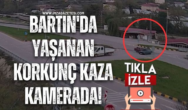 Bartın'da Yaşanan Korkunç Kaza Kamerada!
