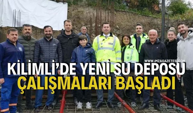 Kilimli’de Yeni Su Deposu Çalışmaları Başladı