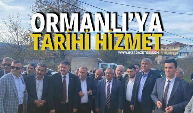 Ormanlı’ya Tarihi Hizmet: Doğalgaz İçin İlk Kazma Vuruldu