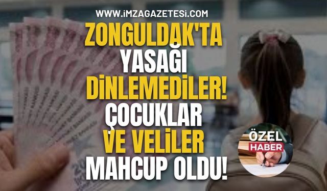 Zonguldak'ta Yasağı Dinlemediler! Çocuklar ve Veliler Mahcup Oldu!