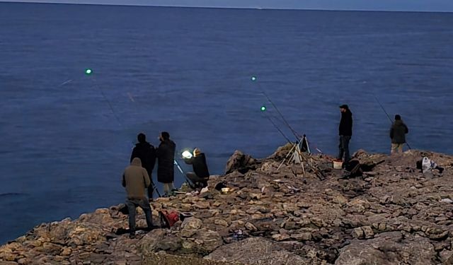 Zonguldak'ta Amatör Balıkçılar Zoka Keyfi Yaşadı