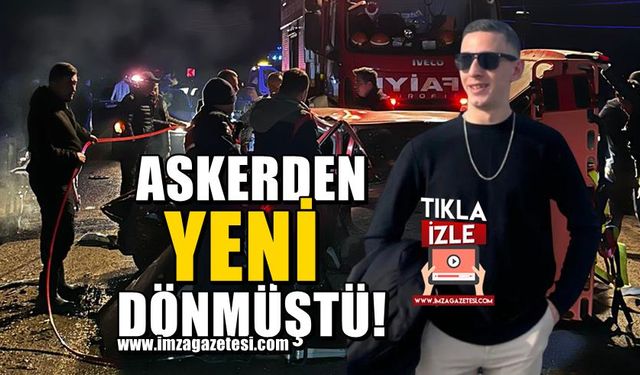 Abant Gölü Milli Parkı'na Giderken Hayatını Kaybetti! Askerden Yeni Dönmüştü!