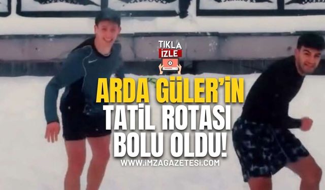Arda Güler’den Kar Altında Futbol! Tatil Rotası Bolu Oldu!