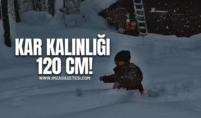 Bolu Yedigöller'e Yoğun Kar Yağışı!