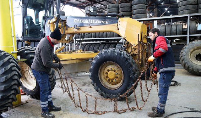 Ereğli Belediyesi, Kar Yağışına Karşı Teyakkuzda!