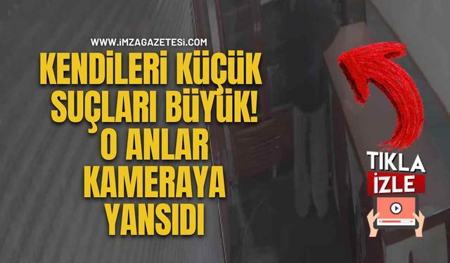 Ereğli'de Çocukların Hırsızlığı Kameraya Yansıdı!
