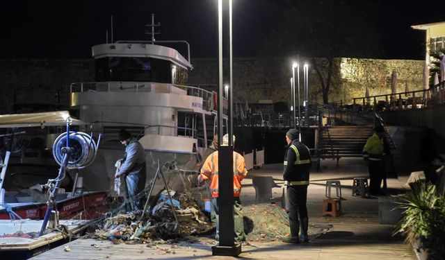 Denize Açılmadan Önce Ağlar Tek Tek Temizlendi