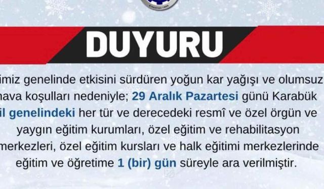 Komşuda Eğitime Kara Kış Engeli!