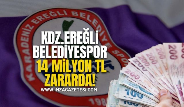Kdz.Ereğli Belediyespor 14 milyon TL zararda!