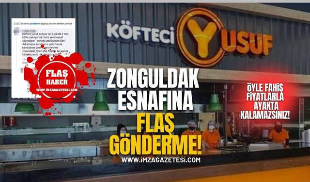 Köfteci Yusuf üzerinden Zonguldak Esnafına Gönderme...