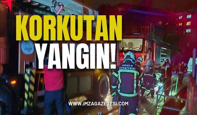 Zonguldak'ın İlçesinde yangın! İtfaiye ekipleri faciayı önledi!