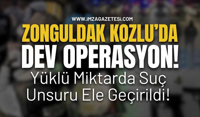 Zonguldak Kozlu'da Uyuş*turucu Operasyonu!