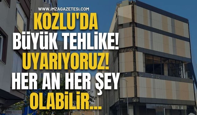 Kozlu'da Büyük Tehlike! Uyarıyoruz! Her An Her Şey Olabilir...