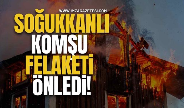 Soğukkanlı Komşu Felaketi Önledi! TOKİ Konutlarında Korkutan Yangın!