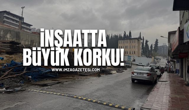 İnşaatta büyük korku yaşandı!