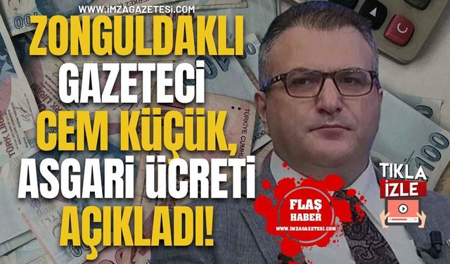 Zonguldaklı Gazeteci Cem Küçük, Asgari Ücreti Canlı Yayında Açıkladı