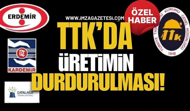 TTK’da Üretimin Durdurulması!  KARDEMİR, ERDEMİR ve ÇATES’i…!