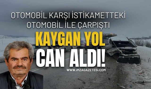 Kaygan Yol can Aldı!