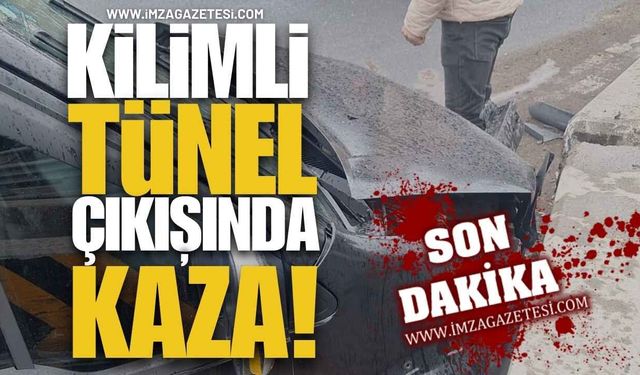 Kilimli Tünel Çıkışında Kaza!