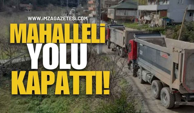 Mahalleli Yolu Kapattı!
