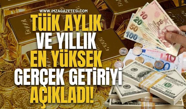 TÜİK Aylık ve Yıllık En Yüksek Gerçek Getiriyi Açıkladı!