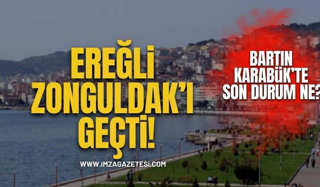 Ereğli Zonguldak'ı Geçti! Karabük ve Bartın'da Durum Ne?